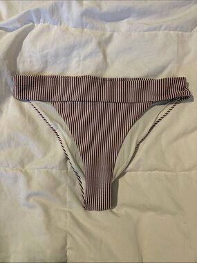 Onia seersucker stripe bikini bottom nwot